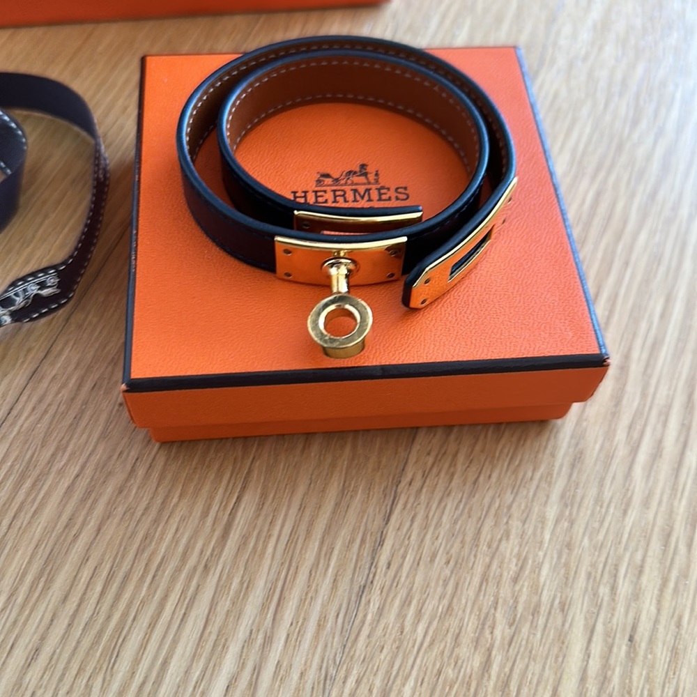 HERMES Kelly Double Tour bracelet with box and receipt - Picture 4 of 11